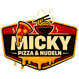 Micky Pizza & Nudeln logo.